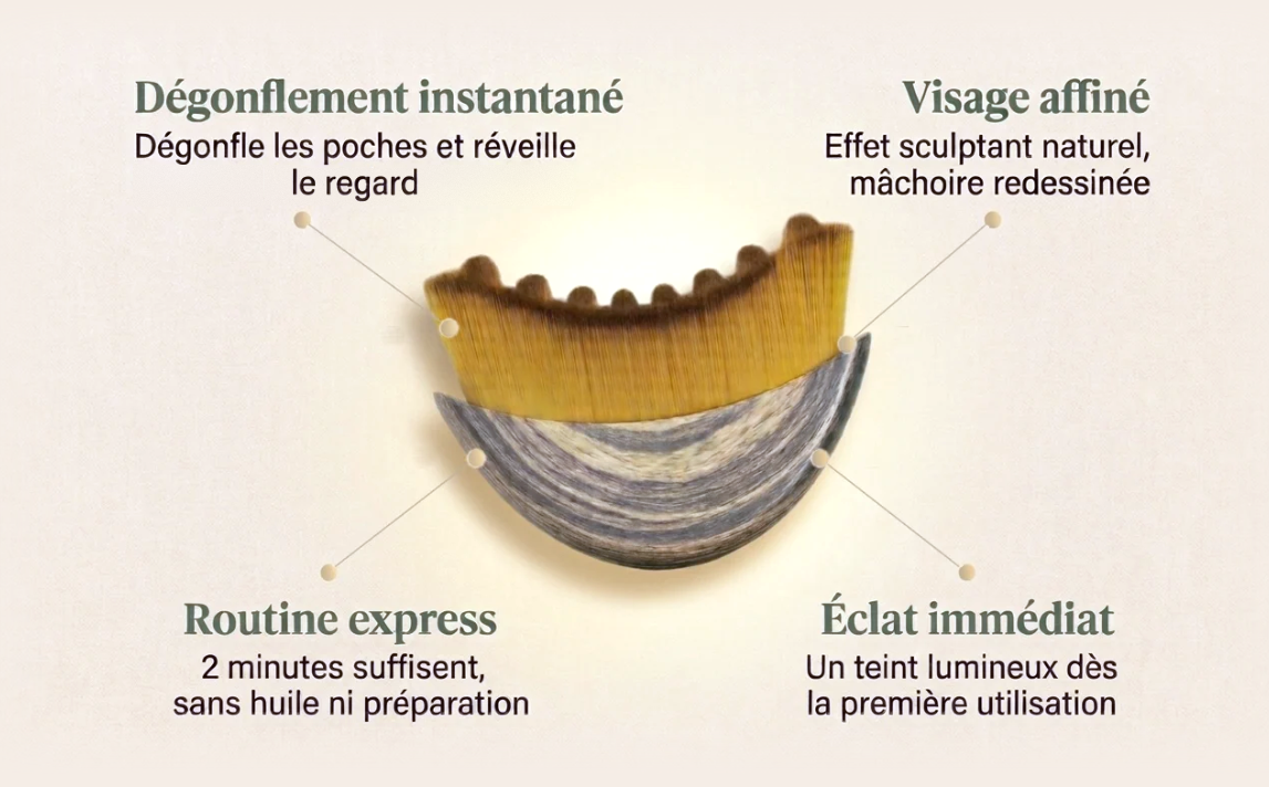 Brosse Sobrelya Sculpt Visage et ses quatre bénéfices